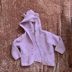 ☀️ Baby gap lavender hooded sweater